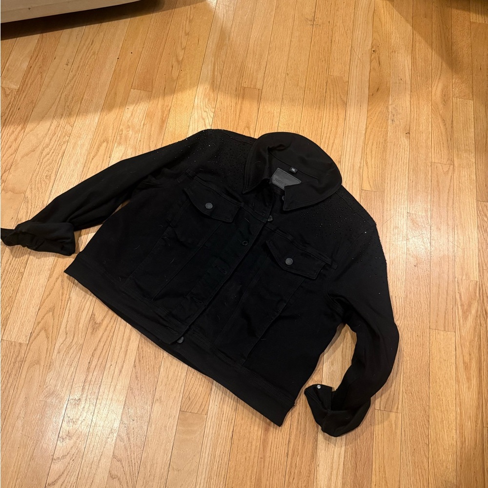 Judy Blue Black Rhinestone Denim Jacket